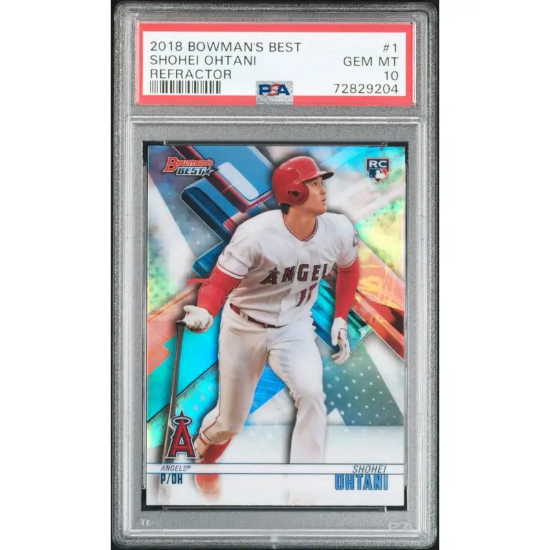 Shohei Ohtani 2018 Bowmans Best Refractor Rookie #1 PSA 10 Gem Mint