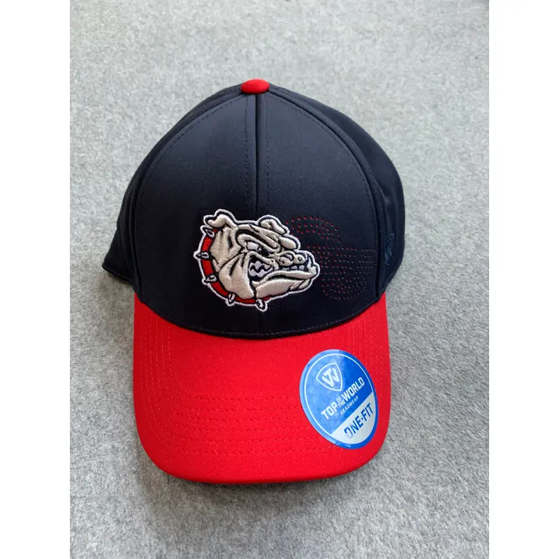Navy Blue Gonzaga Hat With Red Bill & Team Logo