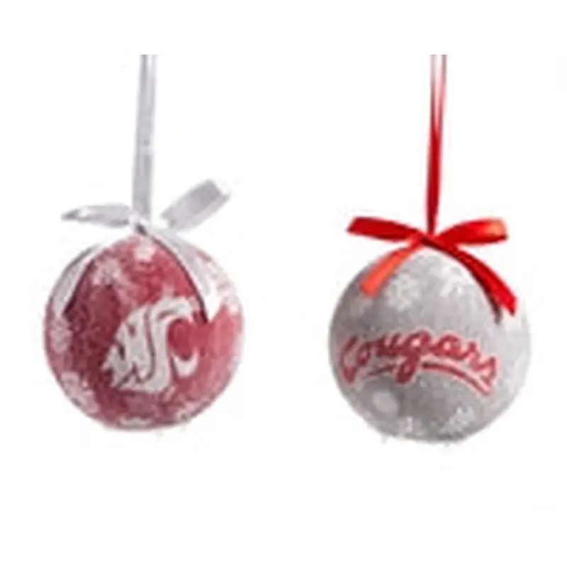 WSU LED Boxed Ornament Pack Of 6