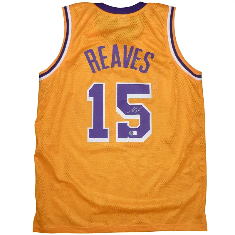 Austin Reaves Autographed Los Angeles (Yellow #15) Custom Jersey - Beckett