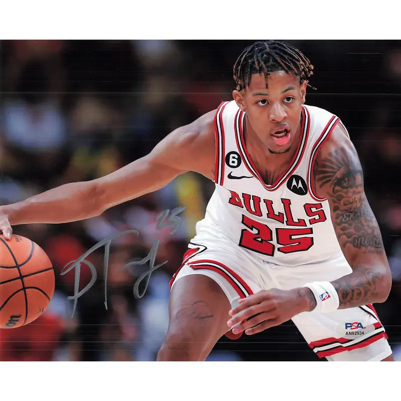 DALEN TERRY signed 8x10 Photo PSA/DNA Chicago Bulls