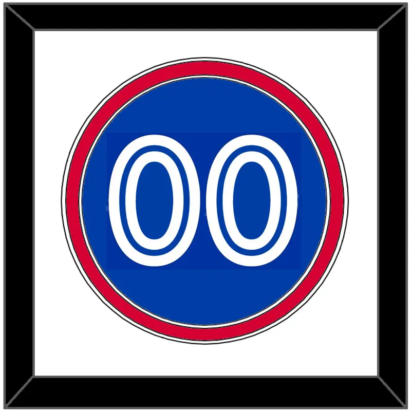 Toronto Number - Alternate Blue - Double Mat 1