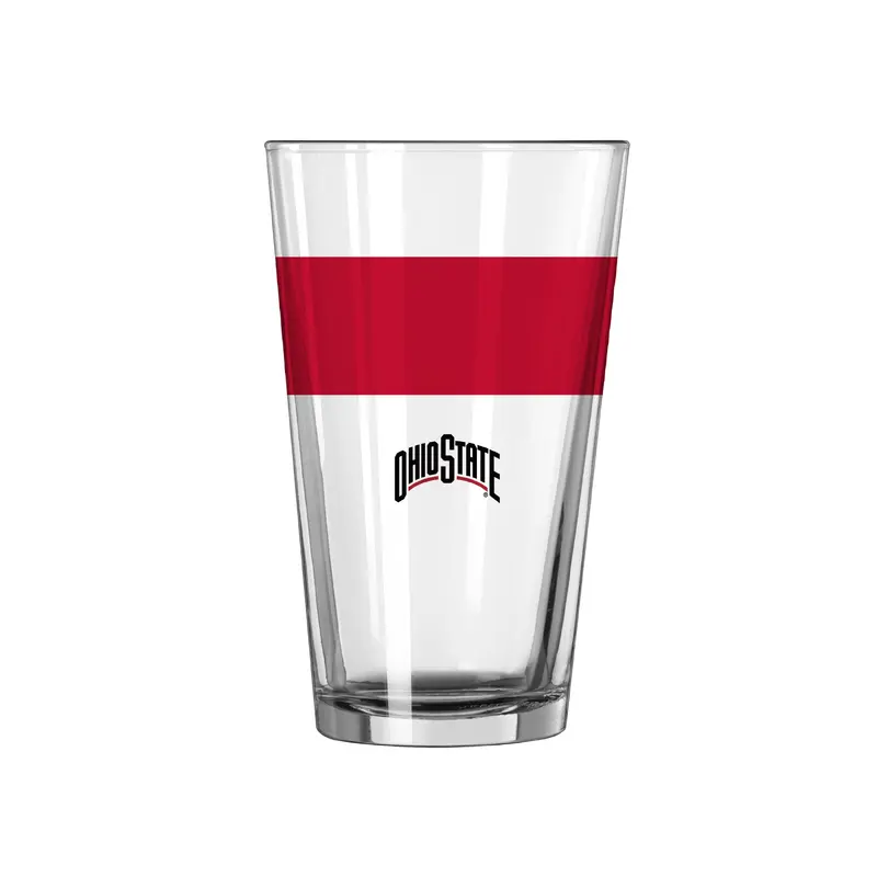 Ohio State 16oz Colorblock Pint Glass