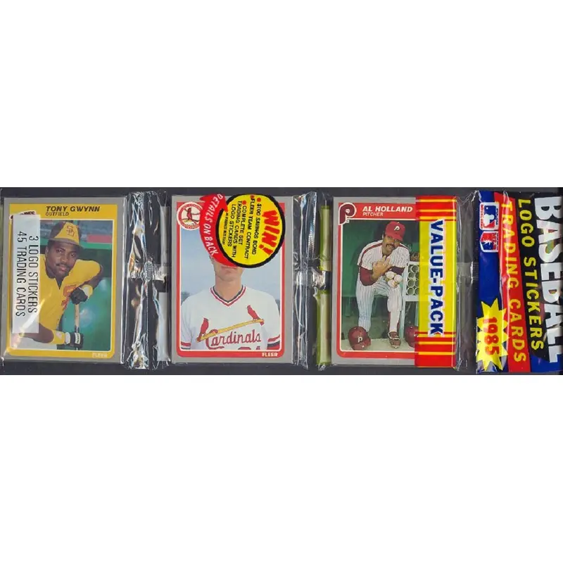 1985 Fleer Baseball Unopened Rack Pack (3 Cello)