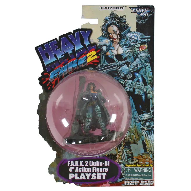 Kaiyodo Heavy Metal F.A.K.K. 2 Julie-B Xebec Toys 4" Action Figure Playset