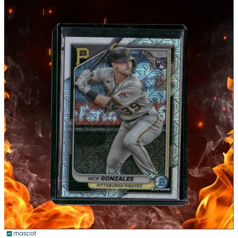 2024 Bowman Chrome Nick Gonzales Mojo Refractor Rookie #62