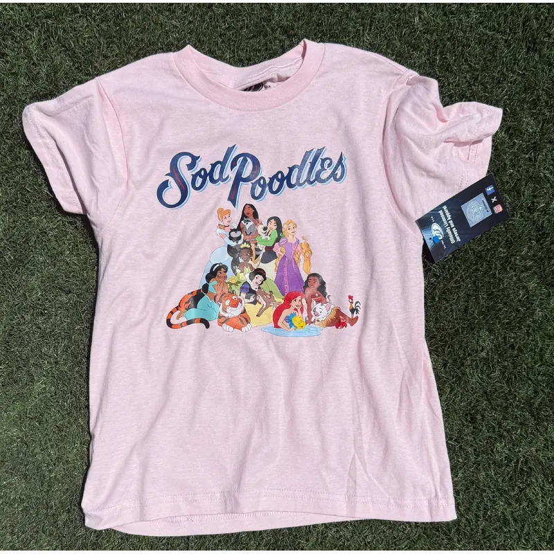 Amarillo Sod Poodles OT Youth Pink Princess Tee