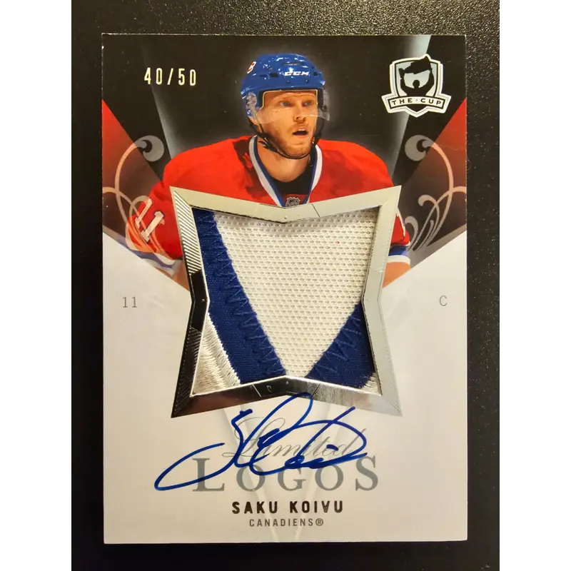 2007-08 Upper Deck The Cup Limited Logos Autographs Saku Koivu #LLSK /50