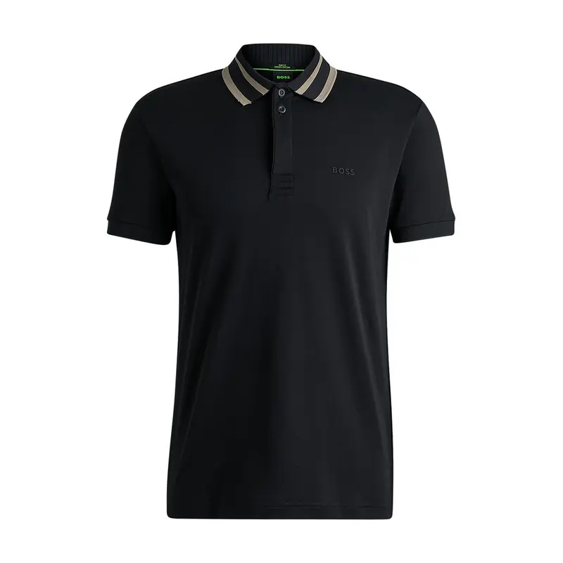 HUGO BOSS MENS POLO BLACK PAULE 50525172001