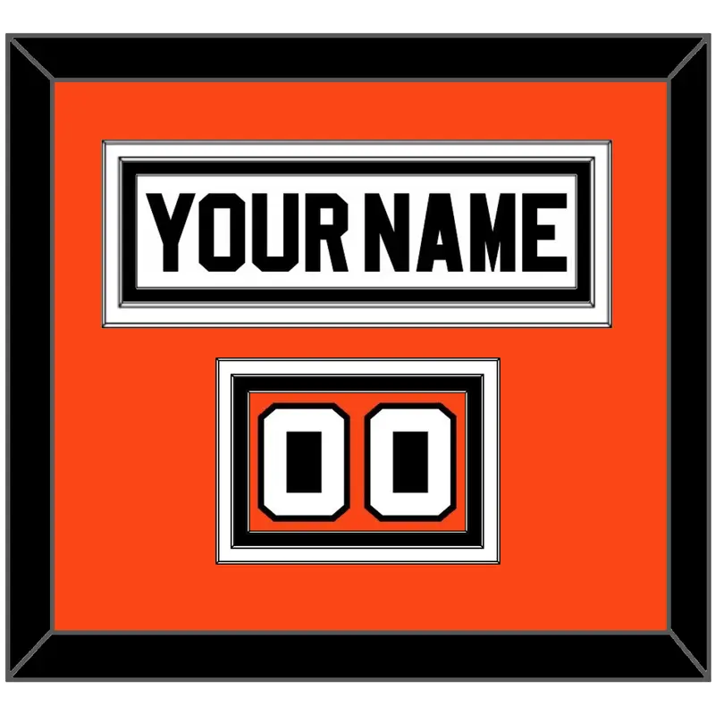 Philadelphia Nameplate & Number (Shoulder) - Home White (1972-1983) - Triple Mat 3