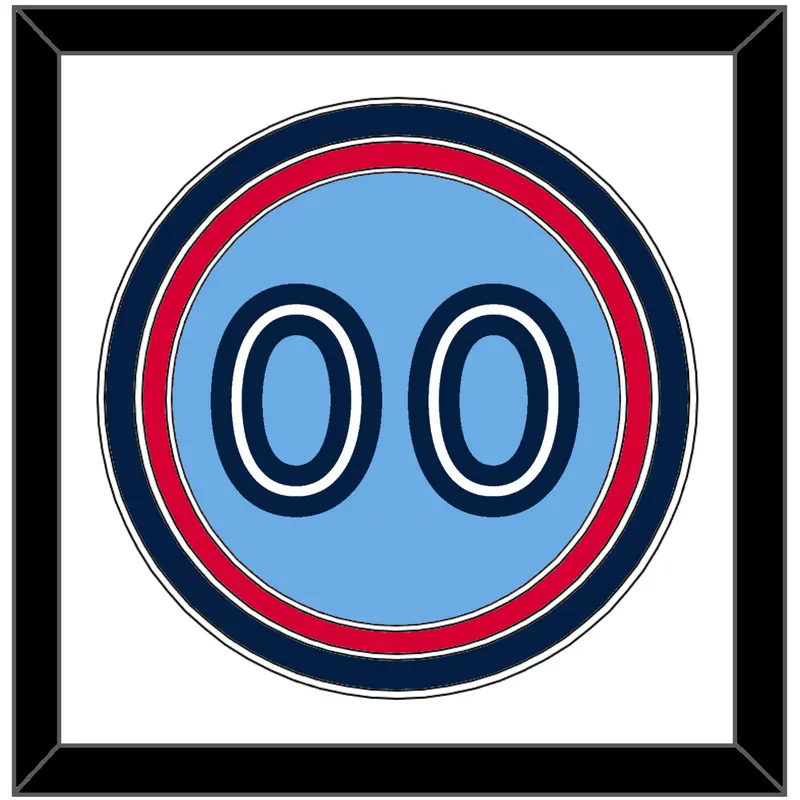 Toronto Number - Alternate Light Blue - Triple Mat 1