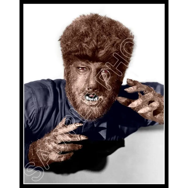 1941 Lon Chaney Jr  Colorized 11X14 Photo - The Wolf Man - 3163