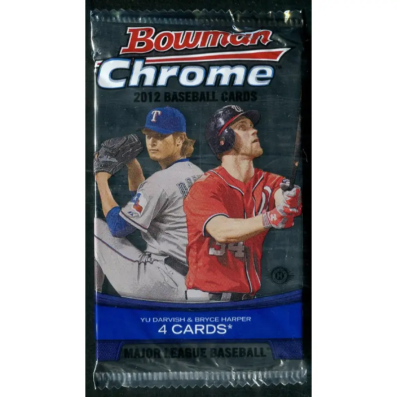 2012 Bowman Chrome Baseball Unopened Pack (Hobby) (PS) (4)