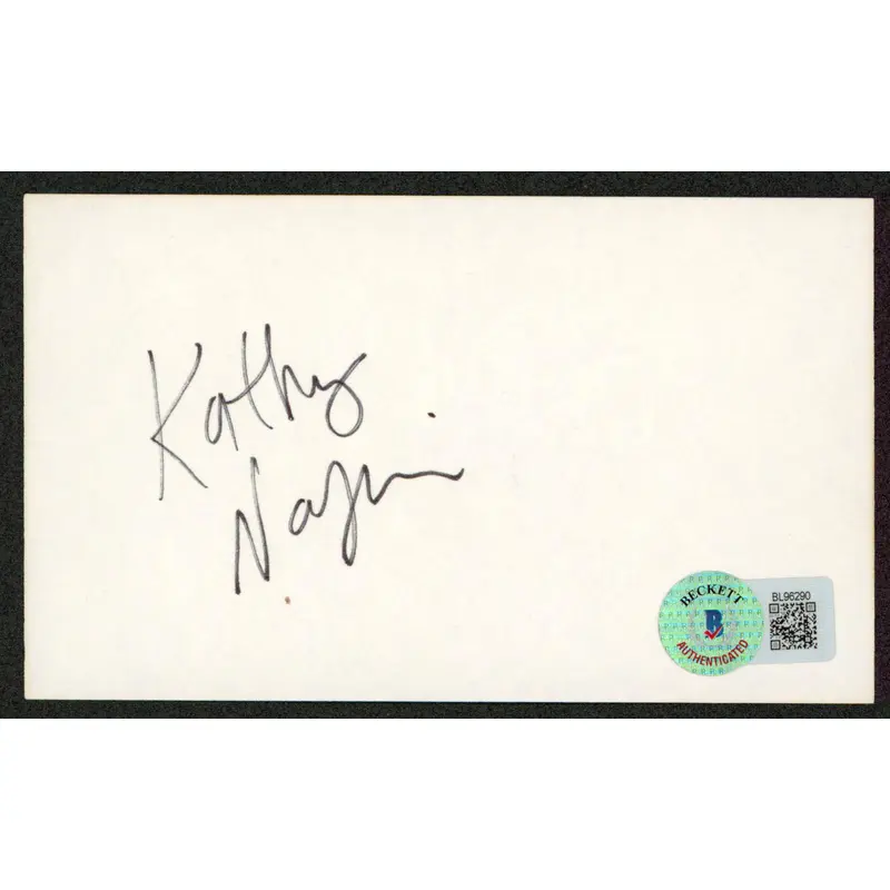 Kathy Najimy Hocus Pocus Authentic Signed 3x5 Index Card BAS #BL96290