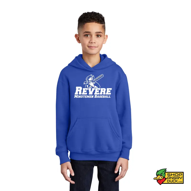 Revere Baseball Minutemen Logo Youth Hoodie