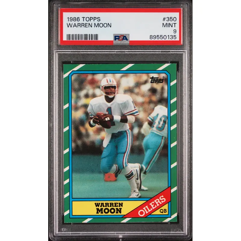 Warren Moon 1986 Topps #350 PSA 9 Mint