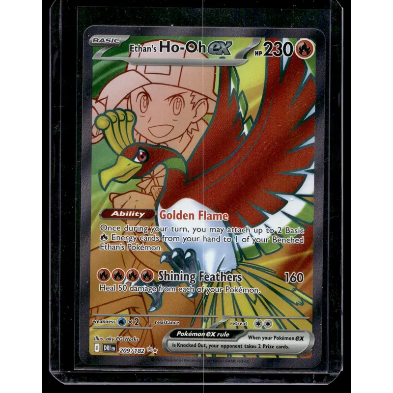 2025 Pokemon Scarlet & Violet - Destined Rivals - Ultra Rare - Ethan's Ho-Oh ex #209