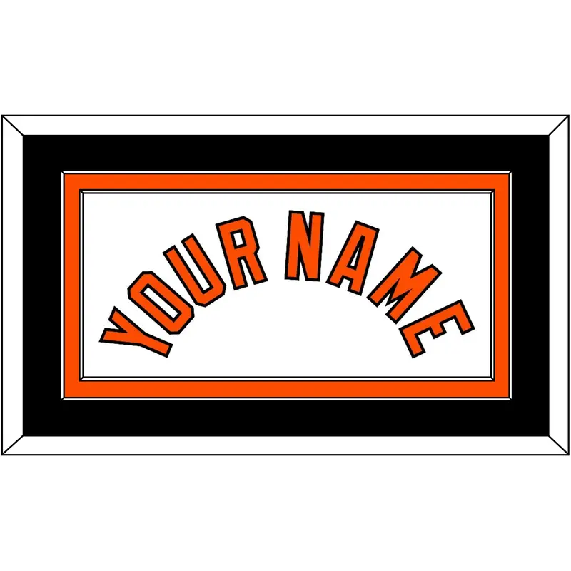 Baltimore Name - Home White - Double Mat 3