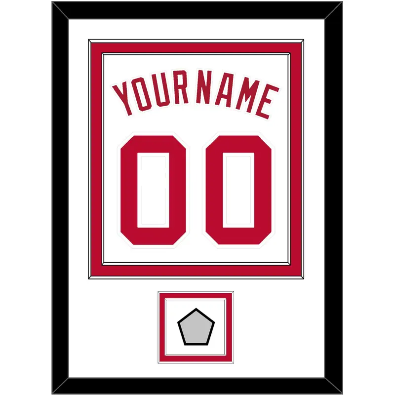 Cincinnati Name, Number & World Series Jersey Patch - Home White (1988-1992) - Double Mat 1