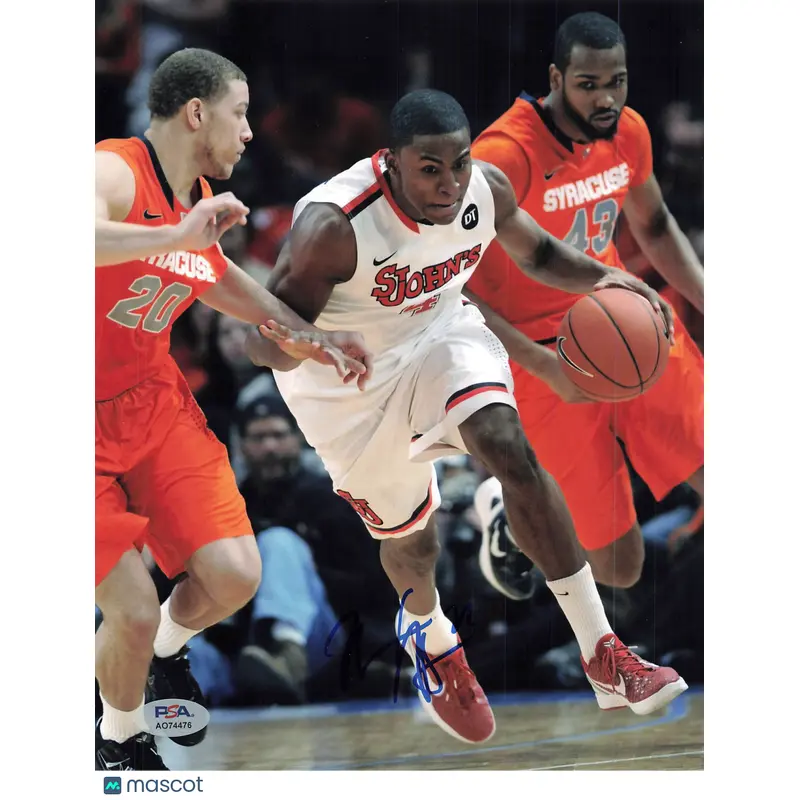 Moe Harkless Signed 8x10 Photo PSA St. John's Red Storm