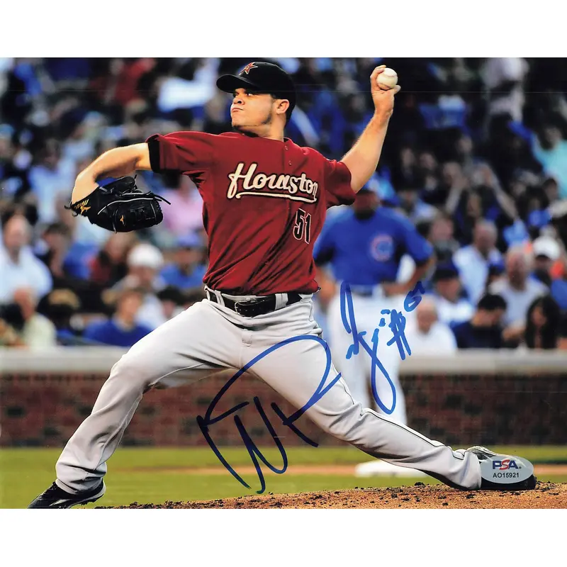 WANDY RODRIGUEZ signed 8x10 photo PSA/DNA Houston Astros Autographed