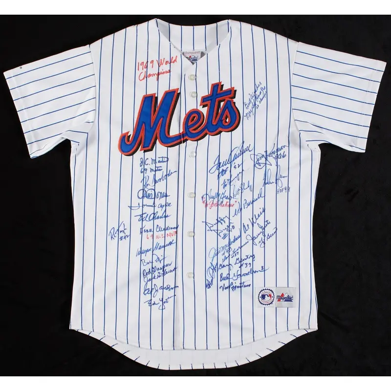 1969 Mets World Series Champs Team Signed Jersey Nolan Ryan & Tom Seaver Beckett