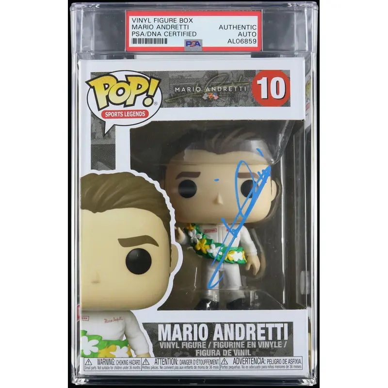 Mario Andretti Signed Funko Pop PSA/DNA Autographed Nascar Racing