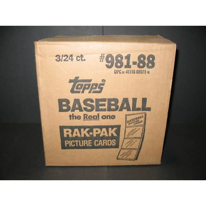 1988 Topps Baseball Rack Pack Case (3 Box) (Authenticate)