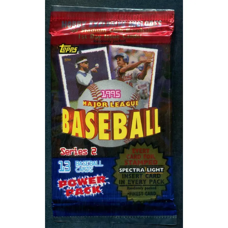 1995 Topps Baseball Unopened Series 2 Pack (Hobby) (13)