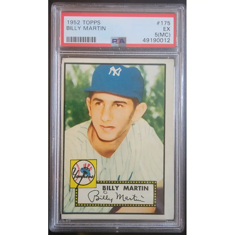 Billy Martin 1952 Topps #175 PSA 5 MC