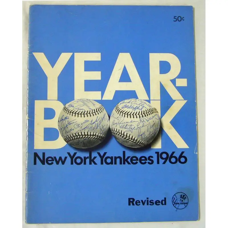New York Yankees Authentic Official 1966 Program Yearbook