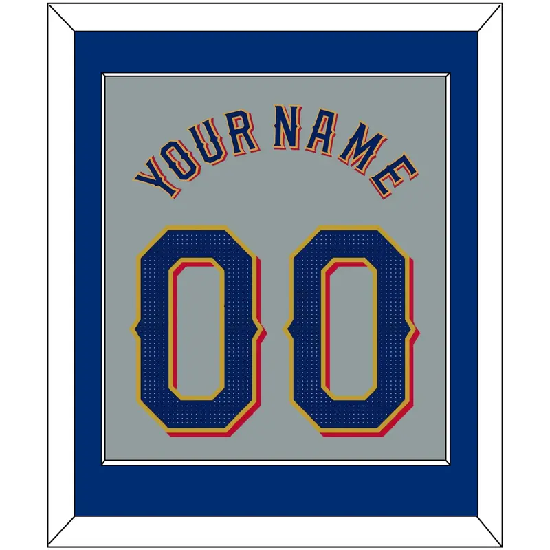 Texas Name & Number - Road Gray - Single Mat 2