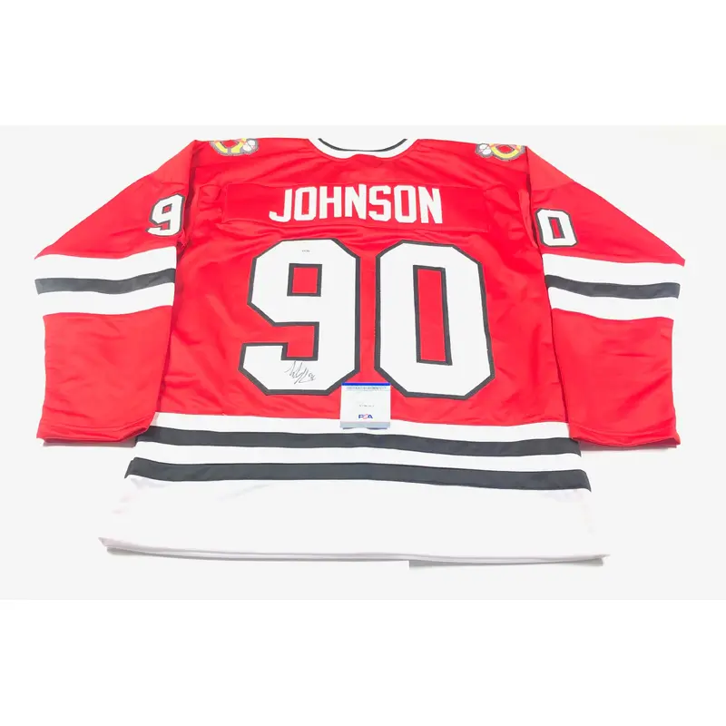 TYLER JOHNSON signed Jersey PSA/DNA Chicago Blackhawks Autographed