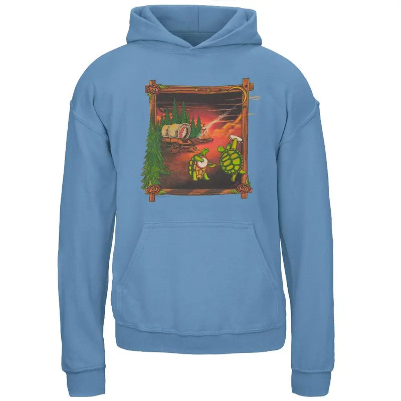 Grateful Dead - Covered Wagon Light Blue Youth Hoodie