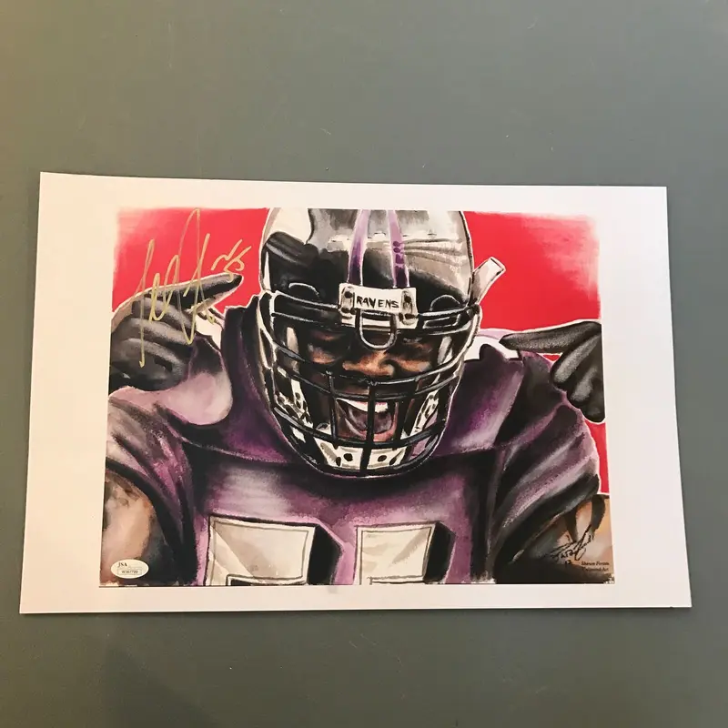 Terrell Suggs Signed Autographed 12x18 Photo Baltimore Ravens JSA Certified