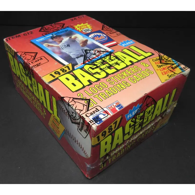 1987 Fleer Baseball Unopened Cello Box (BBCE)