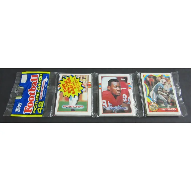 1989 Topps Football Unopened Rack Pack