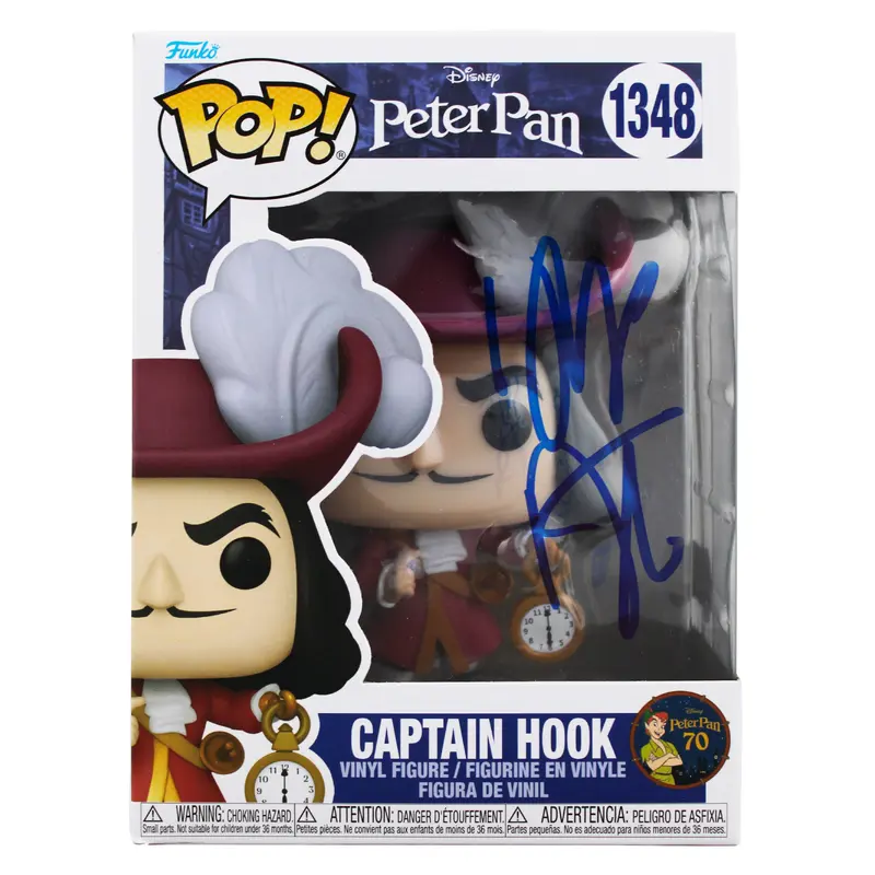 Dustin Hoffman Signed Captain Hook #1494 Funko Pop Vinyl Figure w/ Blue Sig BAS