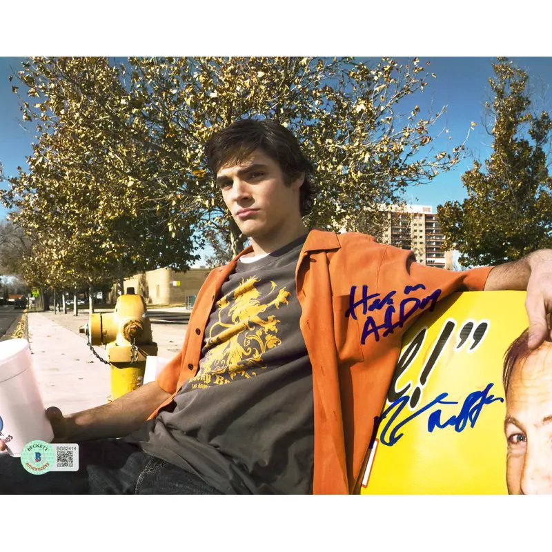 R.J. Mitte Breaking Bad "Have an A1 Day" Signed 8x10 Photo BAS #BG82414