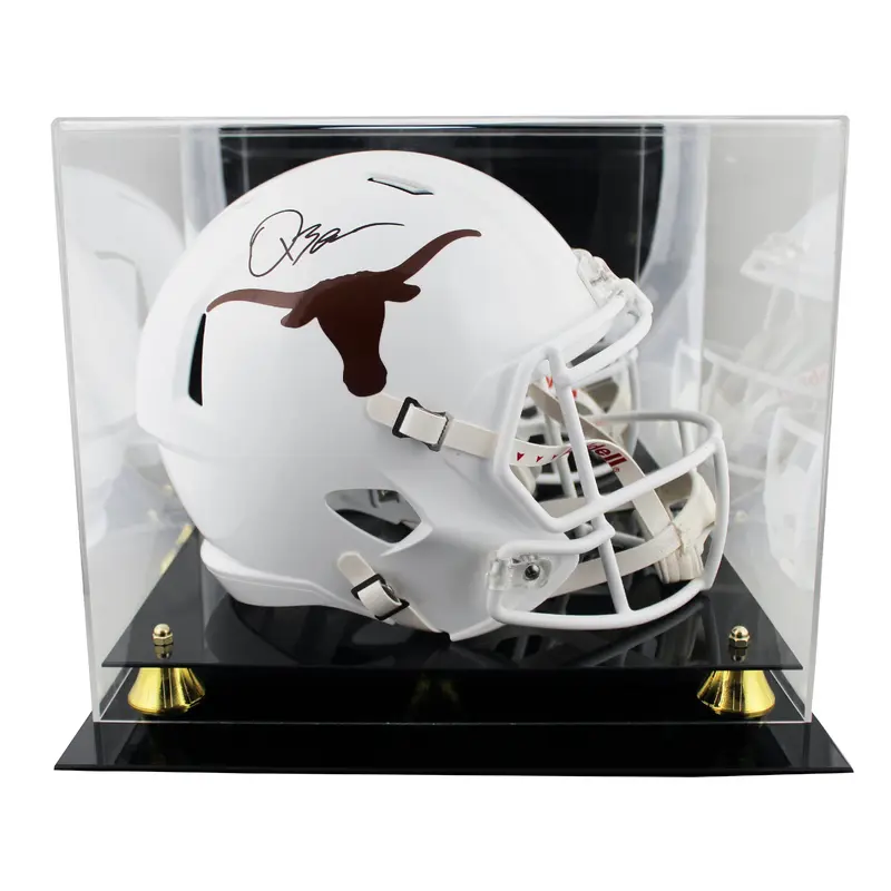 Texas Quinn Ewers Signed Full Size Speed Rep Helmet W/ Case BAS Witnessed