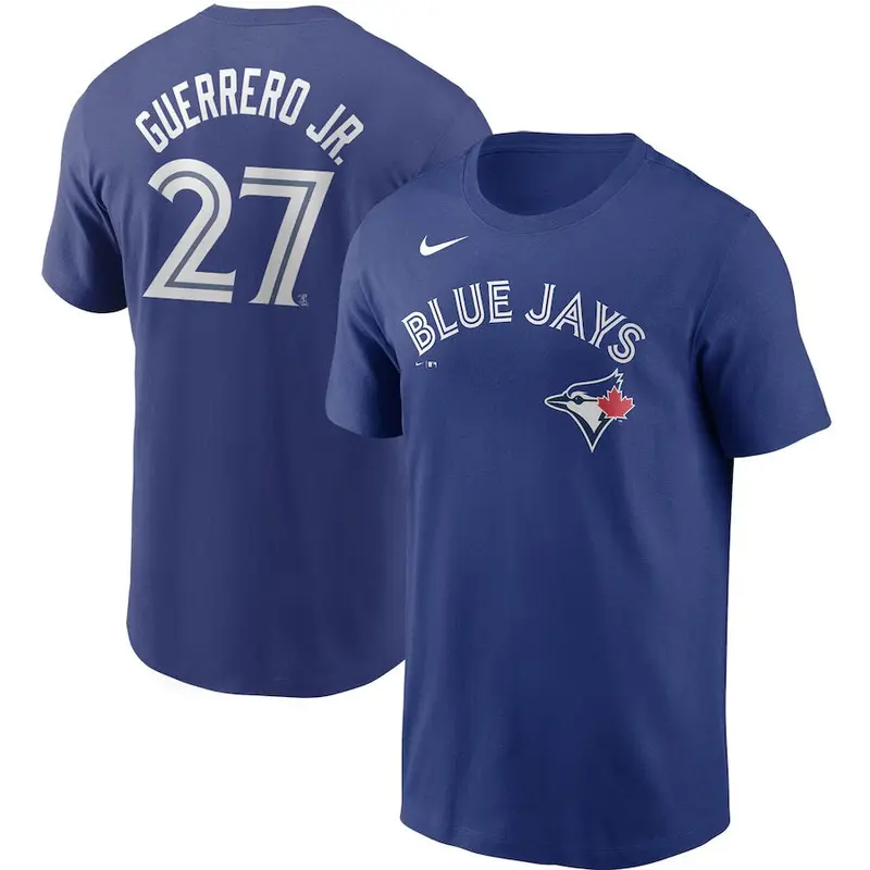 Nike Vladimir Guerrero Jr. #27 Player Name & Number Tee