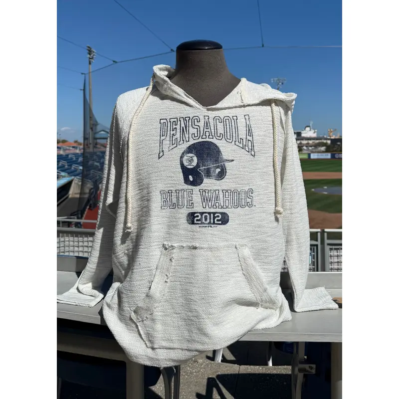 Pensacola Blue Wahoos Oatmeal Baja Hoodie
