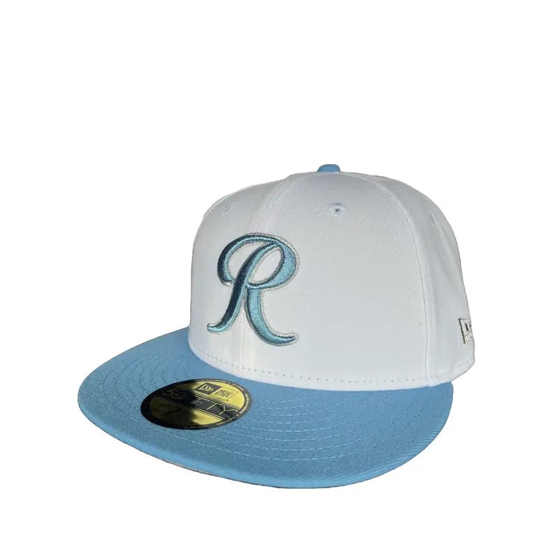 Tacoma Rainiers New Era 59Fifty White Sky Blue R Cap
