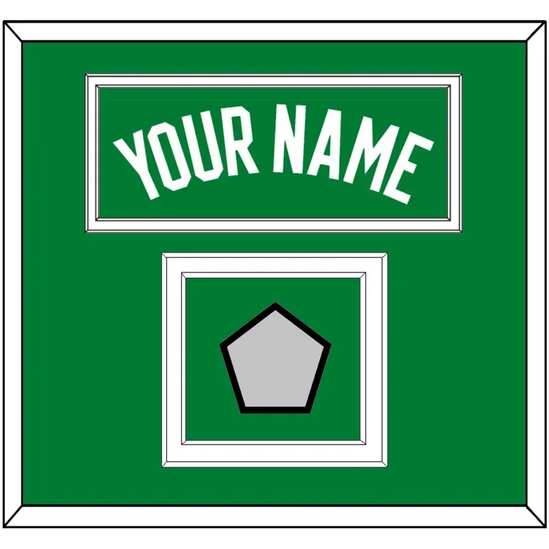 Boston Name & Champions Patch - Green Icon - Double Mat 2