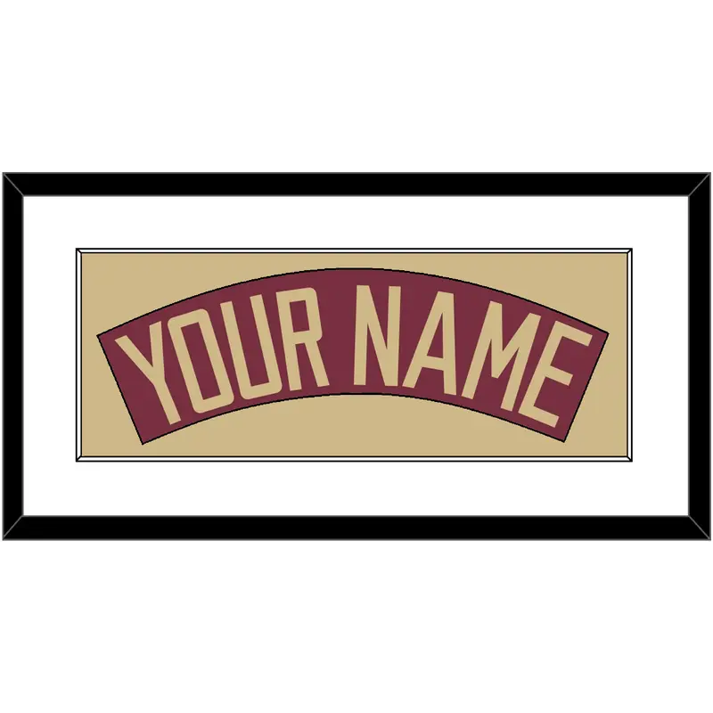 Florida State Baseball Nameplate - Alternate Garnet - Single Mat 1