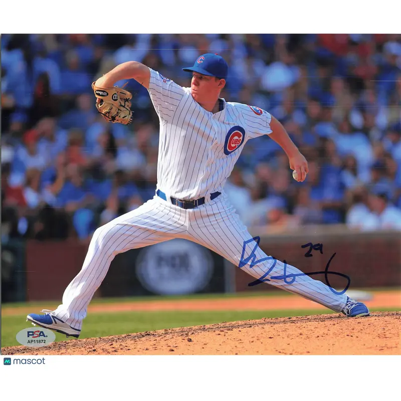 Rob Zastryzny Signed 8x10 Photo PSA Chicago Cubs