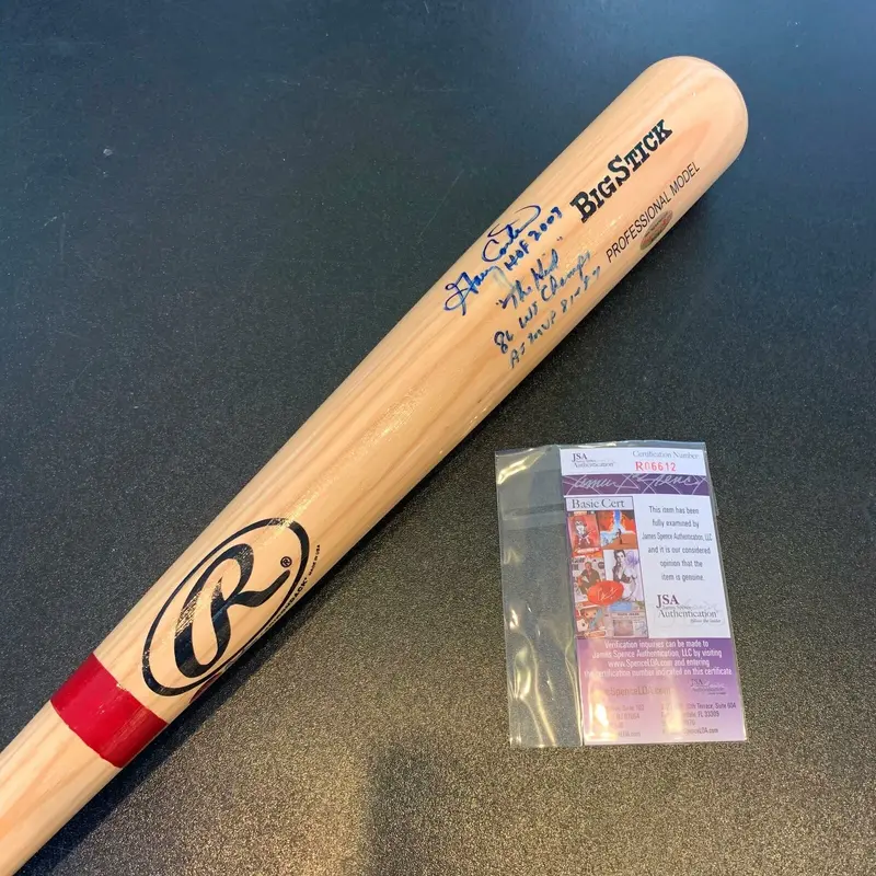 Rare Gary Carter "HOF 2003 The Kid AS MVP" Signed Heavily Inscribed Stat Bat JSA