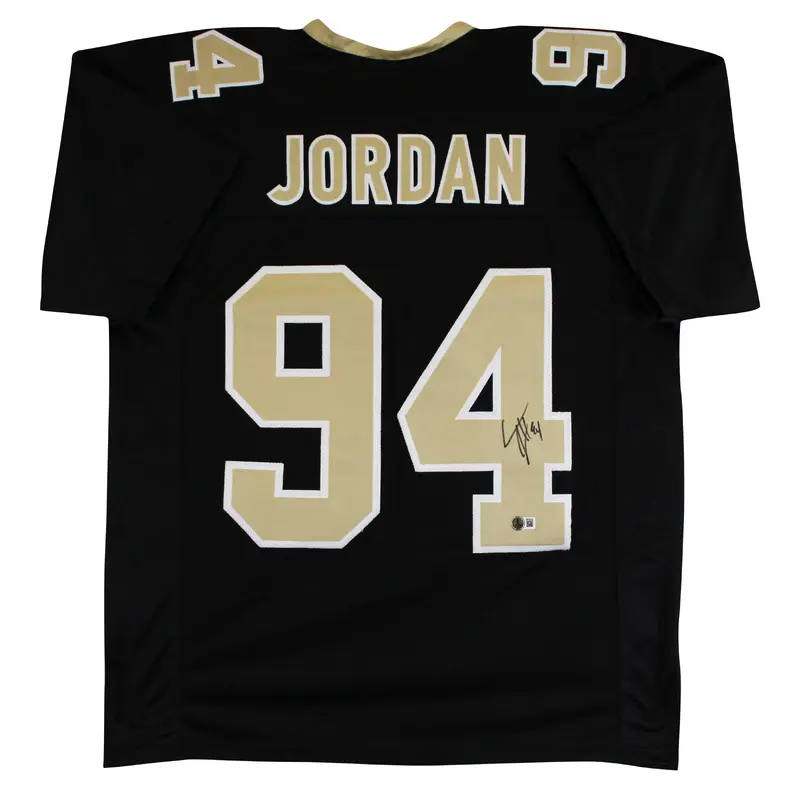 Cameron Jordan Authentic Signed Black Pro Style Jersey Autographed BAS Witnessed
