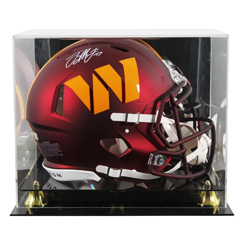 Commanders Terry McLaurin Signed Full Size Speed Proline Helmet W/ Case BAS Wit