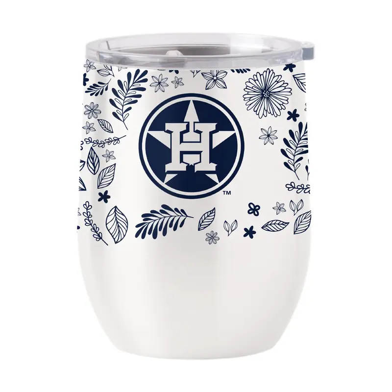 Houston Astros 16oz Botanical Stainless Curved Beverage